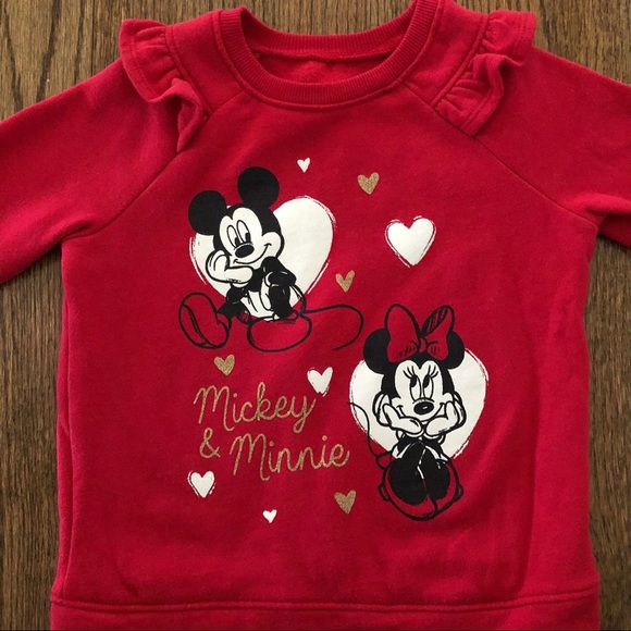 🎉 Host Pick 🎉 Jumping Beans Disney Mickey & Minnie Sweatshirt, Size 3T - Picture 4 of 5